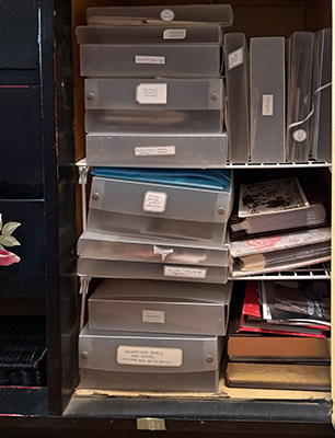 boxes of photos