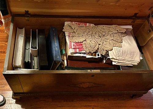 hope chest full of photos