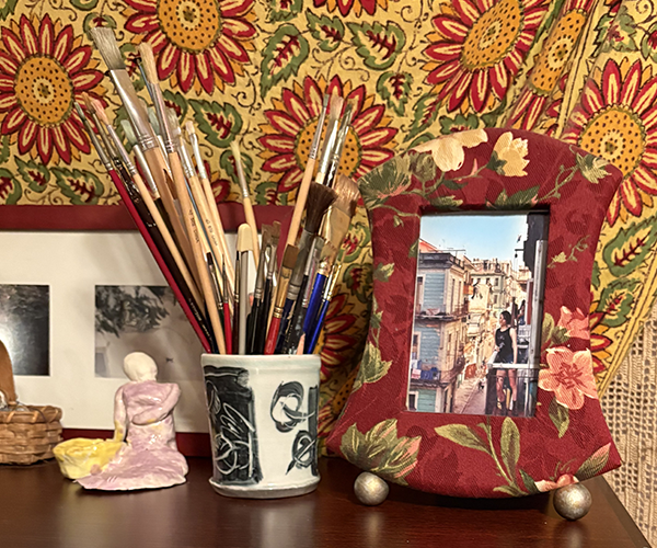 brushes on my dresser