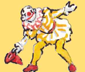 Bowing clown